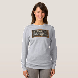 T-shirt Professeur Vie Tableau Noir Café