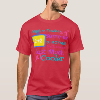 T-shirt ProfesseurdalgèbrecommeunnormalMathteachertsht gar