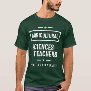 T-shirt Professeurs en Sciences Agricoles Travail Titre du