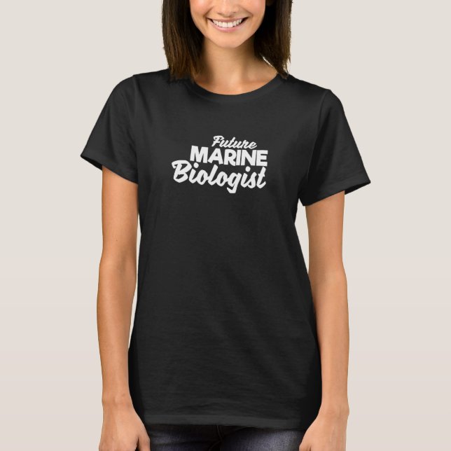 T-shirt Profession biologiste marine (Devant)