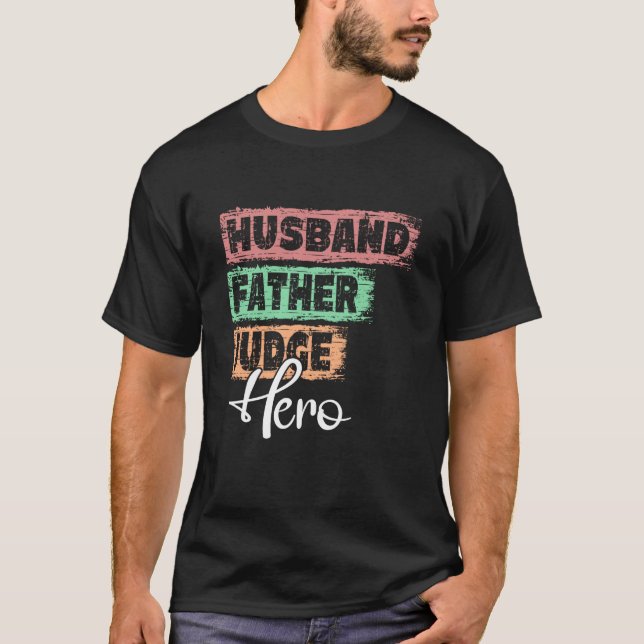 T-shirt Profession père héros père juge 1 (Devant)