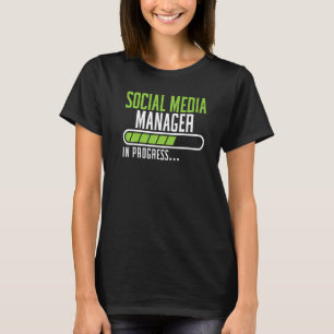 T-shirt Profession professionnelle en médias sociaux Gesti