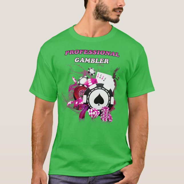 T-shirt Professional Gambler (Devant)