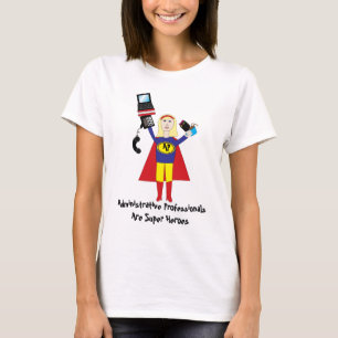 T-shirt Professionnels administratifs Super Héros (Blonde)