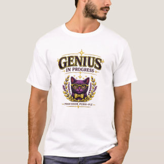 T-shirt Professor Purr-Ple™ – Génie en devenir