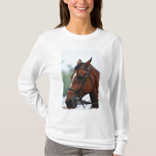T-shirt Profil quart Hoody de cheval