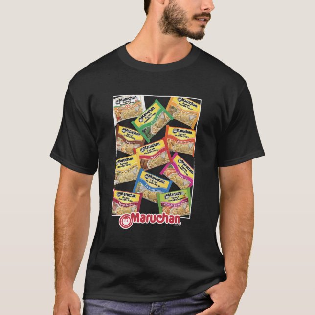 T-shirt Profils de saveur de nouilles Maruchan Ramen (Devant)