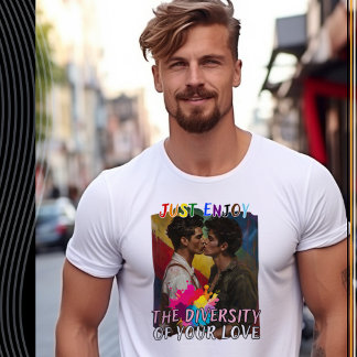 T-shirt Profitez de la diversité de votre amour - Homme