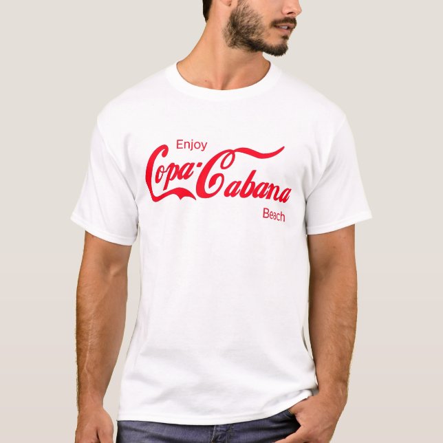 T-shirt Profitez de la plage de Copacabana (Devant)