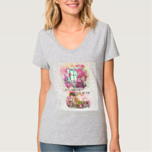 T-shirt Profitez De La Promenade Vélo Aquarelle Avec Fle