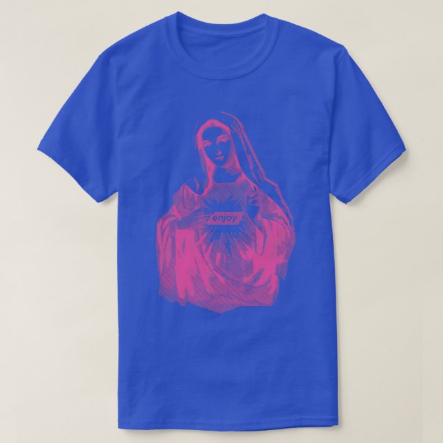 T-shirt Profitez de Mary Magenta 2 (Design devant)