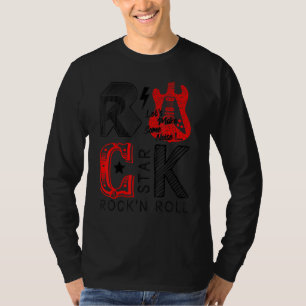 T-shirt Profitez de Rock & Roll Graphic Novelty Tee & Cool
