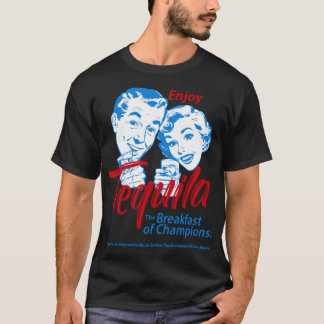 T-shirt Profitez De Tequila Le Petit-Déjeuner Des Champion