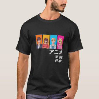 T-shirt Profitez de Tokyo Japonais Anime Manga Caractères