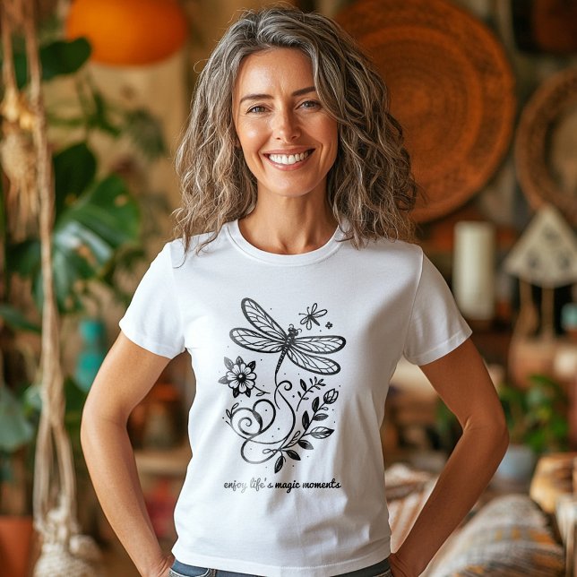 T-shirt Profitez des moments magiques de la vie libellule (Créateur téléchargé)