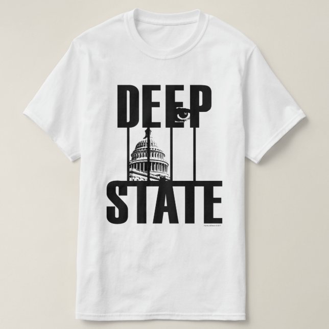 T-shirt profond d'état (Design devant)