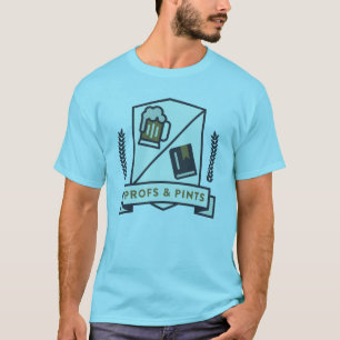 T-shirt Profs & Pints - Crest front