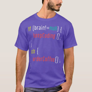 T-shirt Programmateur amusant de café rétro