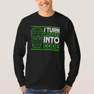 T-shirt Programmation Café Code Codage Développeur de Logi