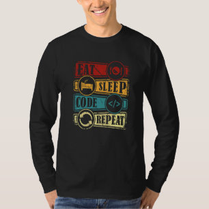 T-shirt Programmation Informatique Programmeur Manger Code