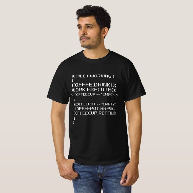 T-shirt Programmation Javascript Funny Programmer Java Cod (Devant entier)