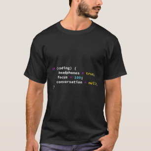 T-shirt Programmation Plaisanterie Si Coder Casque Program