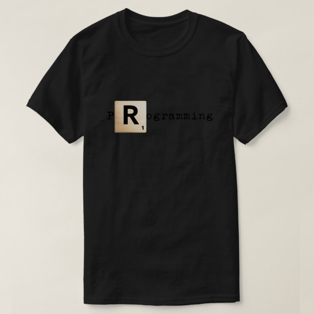 T-shirt Programmation Scrabble R R (Design devant)