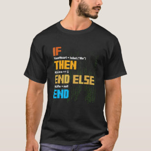 T-shirt Programmation Syntaxe Si Alors Programmeur Logicie
