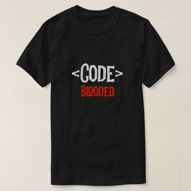 T-shirt Programme de codage de codage de code de chemise d (Design devant)