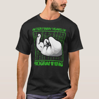 T-shirt Programme de code binaire de codage de bogues du p
