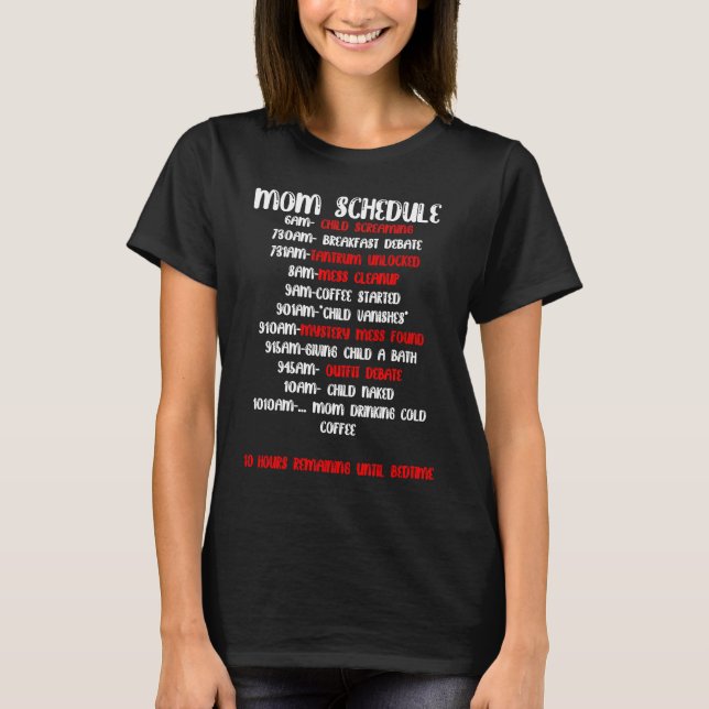 T-shirt Programme de maman (Devant)