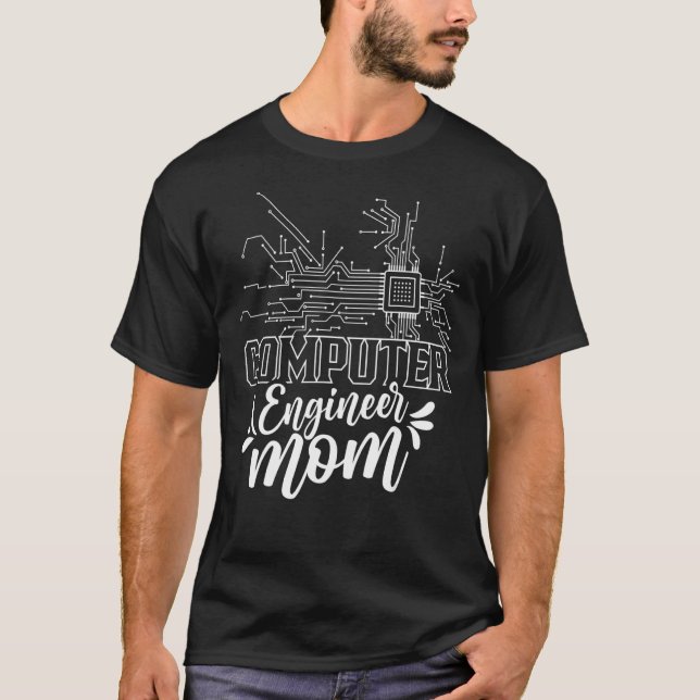 T-shirt Programme de programmation de codage de la maman d (Devant)