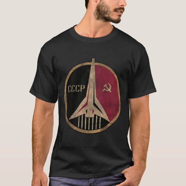 T-shirt Programme spatial soviétique USSR Rocket (Devant)