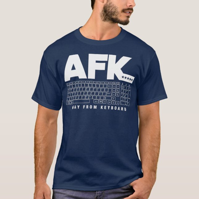 T-shirt Programmer Coder AFK loin du clavier (Devant)