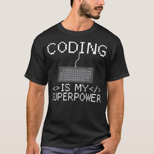 T-shirt Programmer Coder ordinateur Programmation de codag (Devant)
