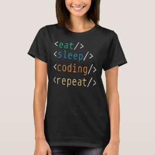 T-shirt Programmer Coder ordinateur Programmation de codag