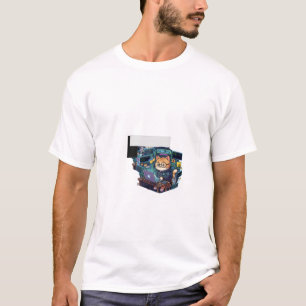 T-Shirt Programmeur Chat Kawaii - Code Chat Cyber 