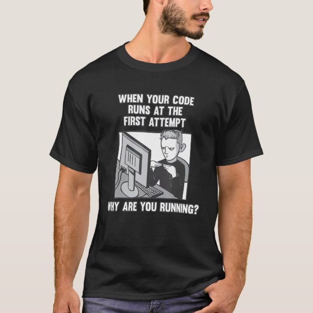 T-shirt Programmeur Coder Drôle Développeur Logiciel Et Ne (Devant)
