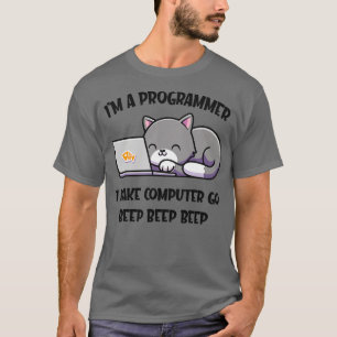 T-shirt Programmeur de chat Coder Funny Computer Scientifi