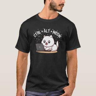 T-shirt Programmeur de chat informatique Hacker Kitten 1