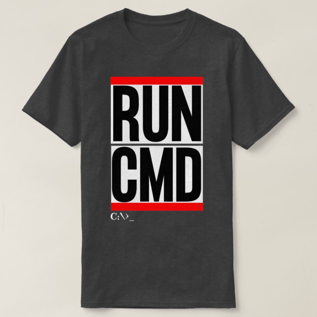 T-shirt Programmeur d'ordinateur de l'invite de commandes  (Design devant)