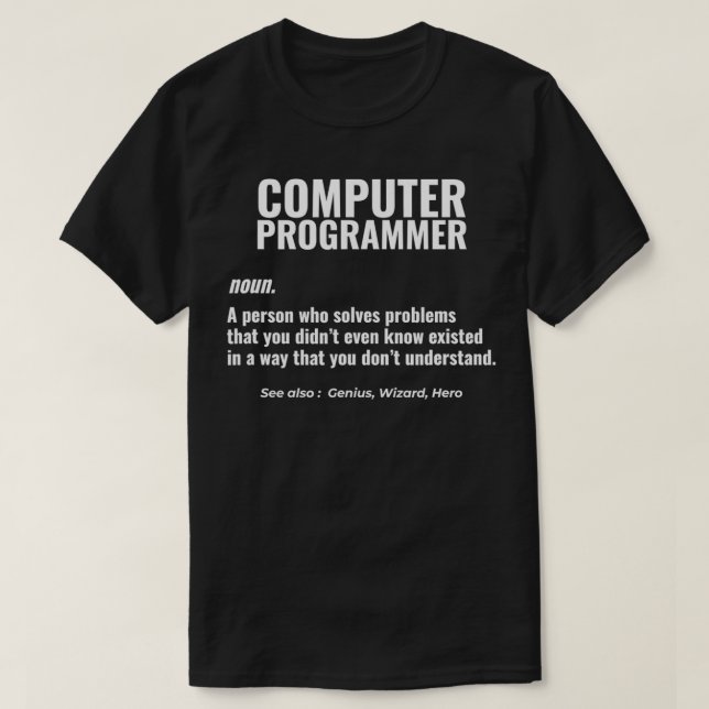 T-shirt Programmeur d'ordinateur Problème Solveur Concepti (Design devant)