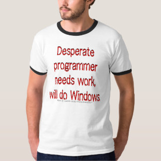 T-shirt Programmeur du travail des besoins