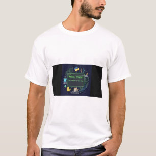 T-Shirt Programmeur Hello World Vie Quotidienne