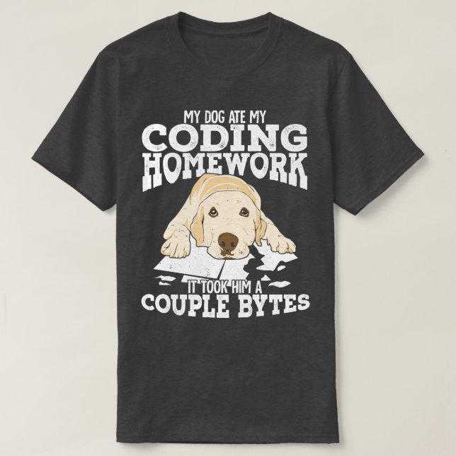 T-shirt Programmeur informatique Coding Cadeau étudiant (Design devant)