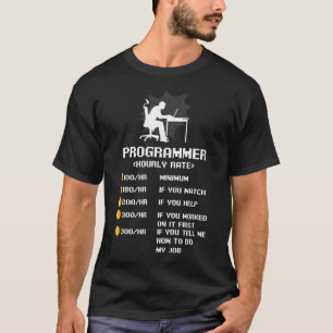 T-shirt Programmeur informatique programmeur heures par he