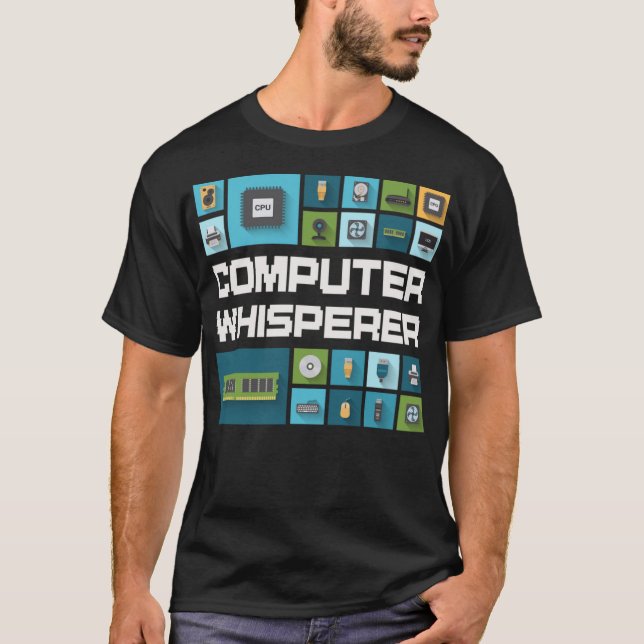 T-shirt Programmeur Ordinateur Geeks Drôle Dire Ordinateur (Devant)