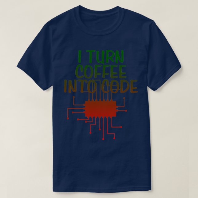 T-shirt programmeur programme cadeau hacker code nerd 7 (Design devant)