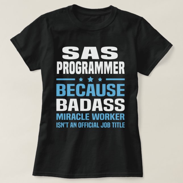 T-shirt Programmeur SAS (Design devant)