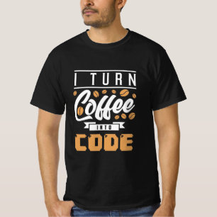 T-shirt Programmeur Transformez Le Café En Code